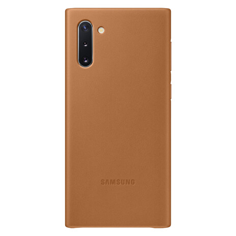 Samsung Kožený zadní kryt pro Galaxy Note10 Camel