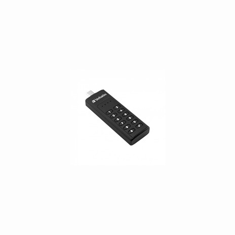 VERBATIM USB C 3.1 Drive 64 GB - Keypad Secure (R:160/W:140 MB/s) GDPR