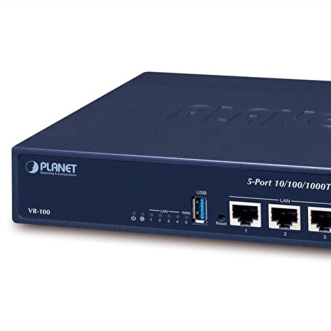 PLANET VR-100 Router/firewall VPN/VLAN/QoS, 2xWAN(SD-WAN), 3xLAN