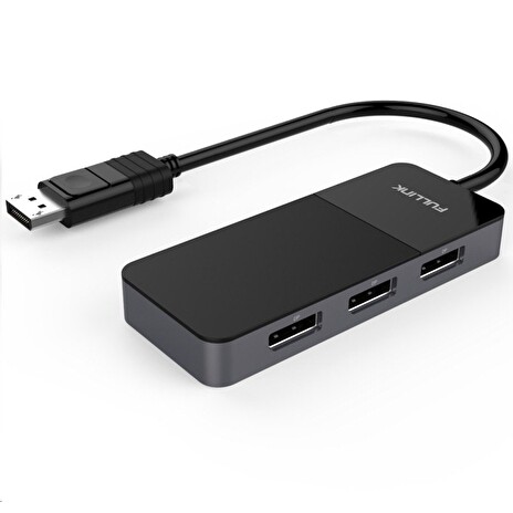 PremiumCord MST adapter DisplayPort 1.4 na 3x DisplayPort monitory 8K@30Hz, extended + mirror + duplicate režimy