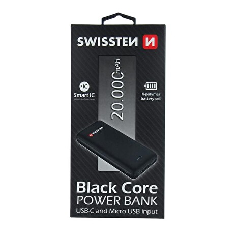 PowerBank SWISSTEN BLACK CORE 20000mAh