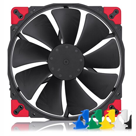 Noctua ventilátor NF-A20 PWM chromax.black.swap / 200mm / výška 30mm / PWM / 4-pin