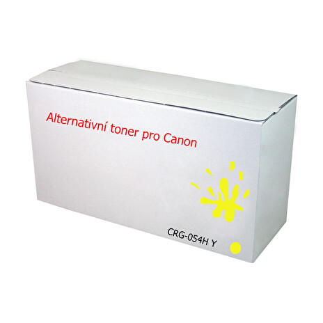 Toner CRG-054H Y (CRG054) Premium kompatibilní pro Canon, žlutý (2300 str.)