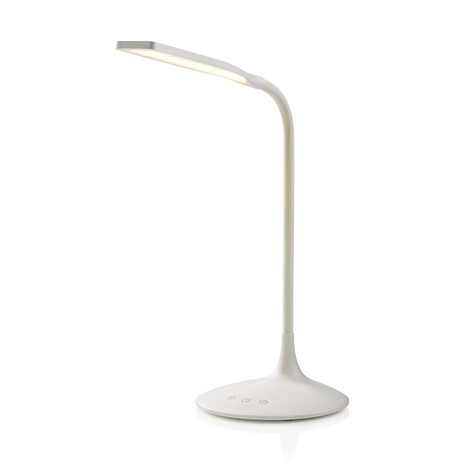 Nedis LTLG3M1WT2 - Stmívatelná LED Stolní Lampa | Dotykové ovládání | 3 režimy svícení | Nabíjecí baterie | 250 lm