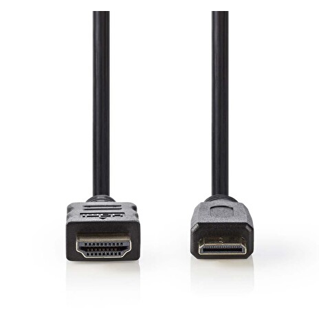 Nedis CVGP34500BK30 - Kabel High Speed HDMI™ s Ethernetem | Konektor HDMI™ - HDMI™ Mini Konektor | 3 m | Černá barva
