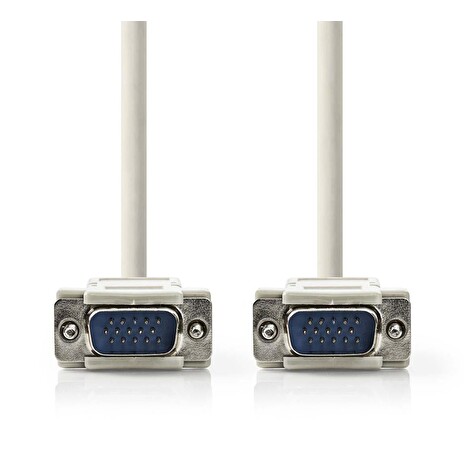 Nedis CCGP59001IV20 - Kabel VGA | VGA Zástrčka - VGA Zástrčka | 2 m | Slonovinová