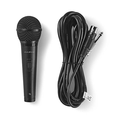 Nedis MPWD25BK - Kabelový Mikrofon | Citlivost: -72 dB +/- 3 dB | 85 Hz – 11 kHz | 5 m