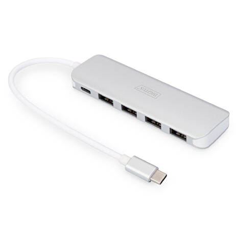 DIGITUS HUB 4-port USB 3.0 SuperSpeed with Type C Power Delivery aluminium