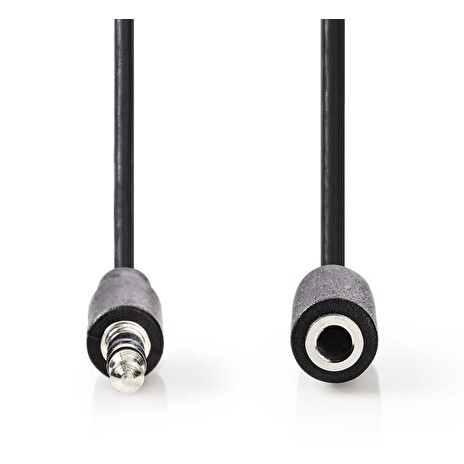 Nedis CAGB22050BK10 - Stereofonní Audio Kabel | 3,5mm Zástrčka - 3,5mm Zásuvka | 1 m | Černá barva