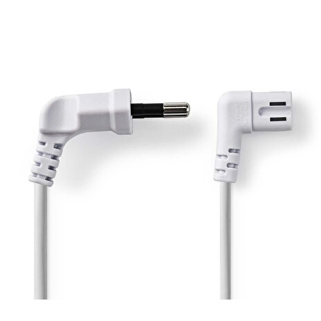 Nedis PCGP11055WT20 - Napájecí Kabel | Euro Zástrčka – IEC-320-C7 | 2 m | Bílá barva