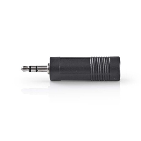 Nedis CAGB22935BK - Stereofonní audioadaptér | 3,5mm Zástrčka - 6,35mm Zásuvka | Černá barva