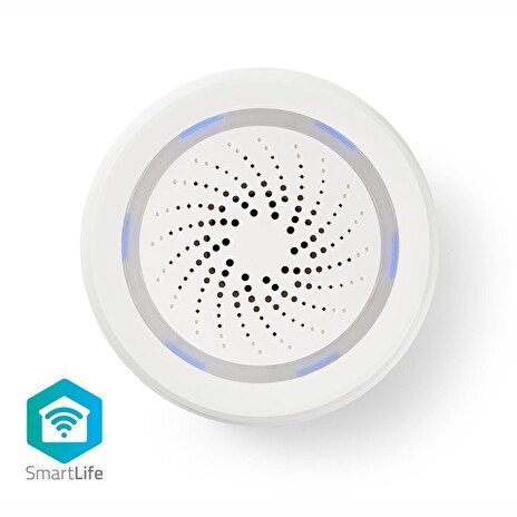 Nedis WIFISI10CWT - Chytrá WiFi Siréna | Alarm nebo Vyzvánění | 85 dB