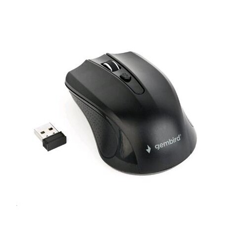 GEMBIRD Myš MUSW-4B-04, černá, bezdrátová, USB nano receiver