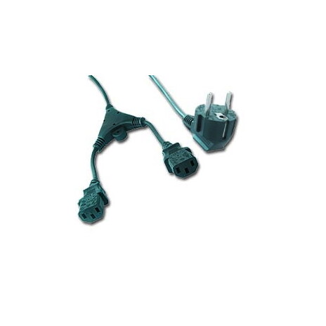 GEMBIRD Power 220V - napájecí kabel k PC s rozdvojkou Y - 2m