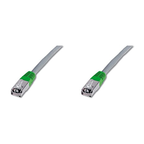 Digitus CAT 5e SF-UTP crossover patch cable, Cu, PVC AWG 26/7, length 2 m, color grey