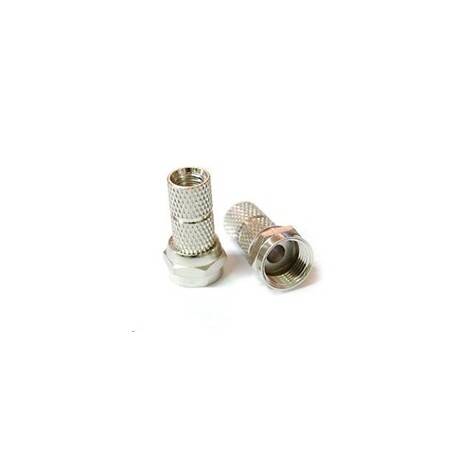Konektor F pro koaxiální kabel o průměru 6,5mm, balení 100ks