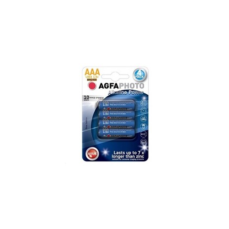 AgfaPhoto Power alkalická baterie LR03/AAA, blistr 4ks