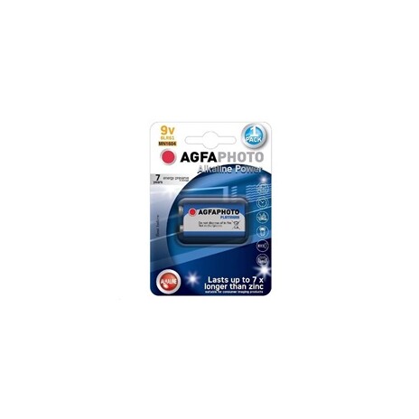 AgfaPhoto Power alkalická baterie 9V, blistr 1ks