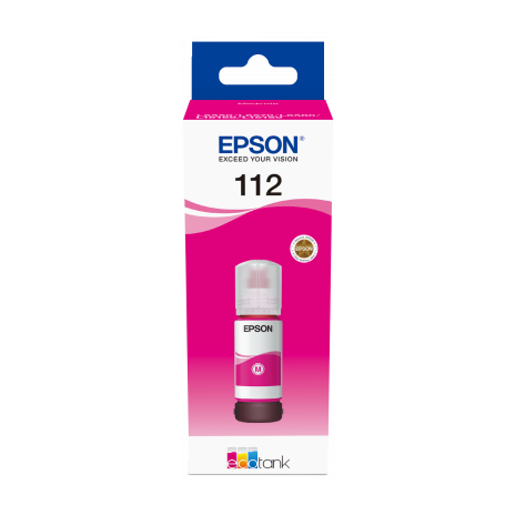 Epson 112 EcoTank Pigment Magenta ink bottle
