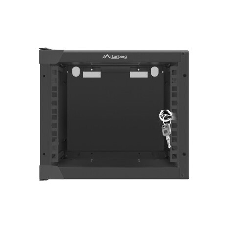 Nástěnný rack 10'' 4U 280x310mm černý flat pack