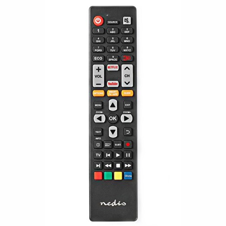 NEDIS předprogramovaný dálkový ovladač kompatibilní se všemi televizory TCL/Thomson