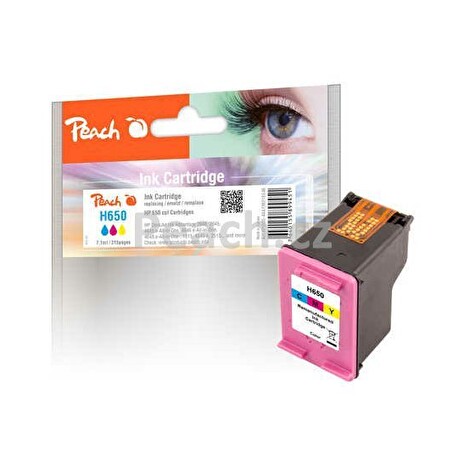 Akce!!! PEACH kompatibilní cartridge HP CZ101AE, No.650, černá, 12ml, 490str.