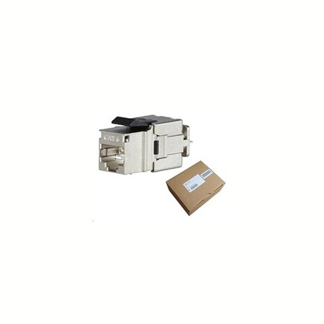 Solarix MULTIPACK 24 ks - rychlozařezávací keystone CAT6 STP RJ45 černý SXKJ-6-STP-BK-NA