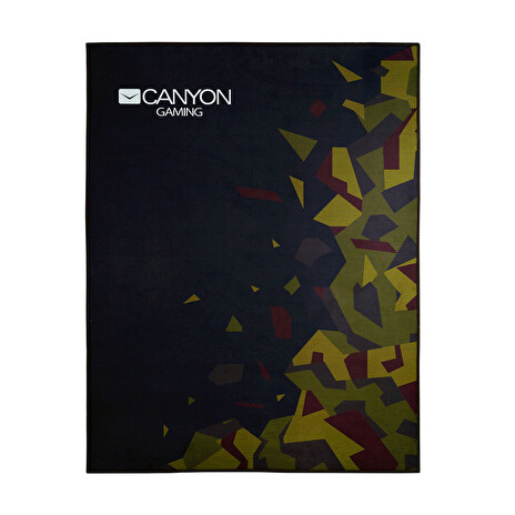 CANYON Podložka pod herní židle/křeslo, 100 x 130 cm, potiskluzová, se vzorem „military/argama“