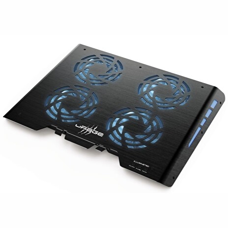 HAMA uRage chladicí stojan pro notebook Freezer/ do 17,3"/ 4 ventilátory/ USB/ LED podsvícení/ černý