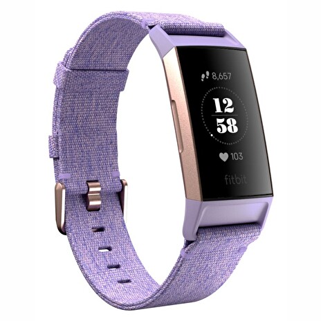 Fitbit Charge 3 (NFC) Special Edition w FitbitPay - Lavender Woven Fitness náramek