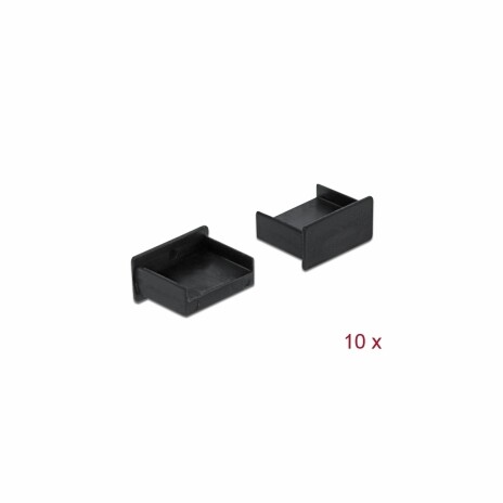 Delock Prachová záslepka pro USB Type-A samice samice bez uchopení 10 kusu cerná