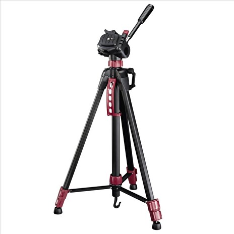 Stativ tripod Hama STAR BR, 160 - 3D, barva černá/ červená