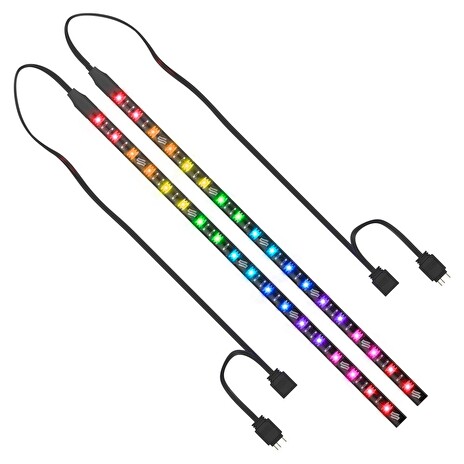 SilentiumPC LED pásek Aurora Stripes ARGB / 18x LED / 30cm / ARGB / 2ks