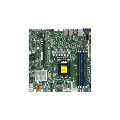 SUPERMICRO MB 1xLGA1151 (Xeon E3-21xx,i3), C246, 4xDDR4, 6xSATA3, 2xM.2, 1xPCIe3.0 x16, VGA, 2x LAN, IPMI, bulk