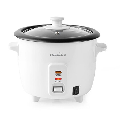 Nedis KARC06WT - Rýžovar | 300 Wattů | 0,6 l | Bílý