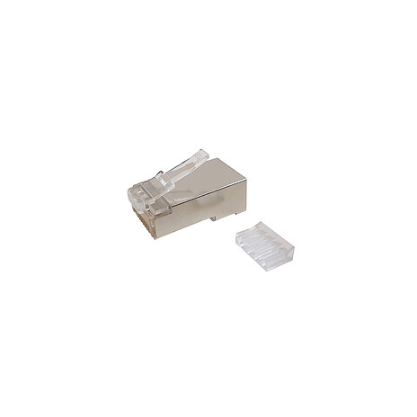 Solarix Konektor RJ45 CAT6 STP 8p8c stíněný skládaný na licnu