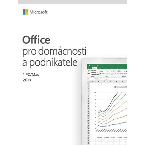 MS FPP Office 2019 pro domácnosti a podnikatele CZ - bez média, P6 (nahrazuje T5D-03195) (pouze k HW)