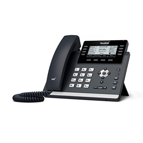 Yealink SIP-T43U SIP telefon, PoE, 3,7" 360x160 LCD, 21 prog.tl.,2xUSB, GigE