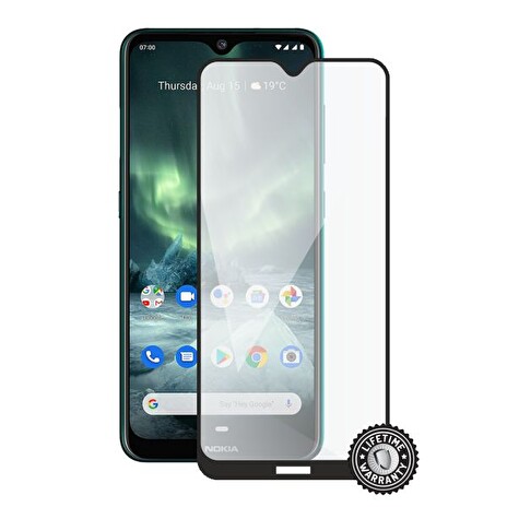 Screenshield NOKIA 7.2 (2019) Tempered Glass protection (full COVER black)