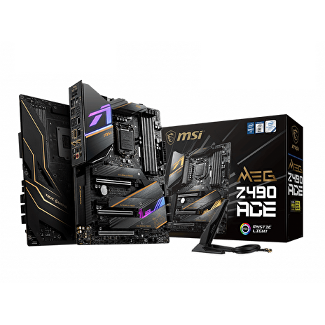 MSI MEG Z490 ACE / LGA1200 / Intel Z490 / 4x DDR4 DIMM / WiFi / 3x M.2 / USB-C / ATX
