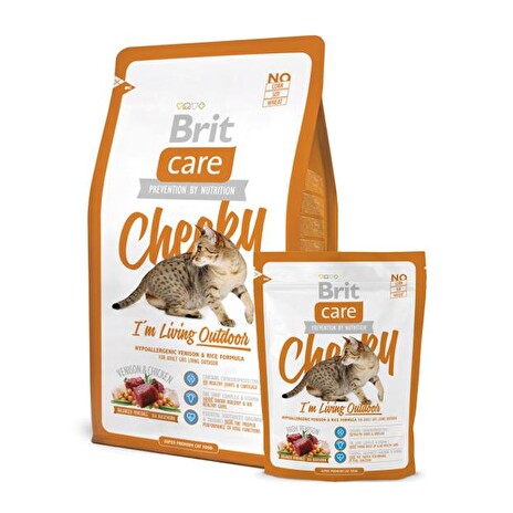 Granule BRIT CARE CAT CHEEKY I'M LIVING OUTDOOR 7 kg