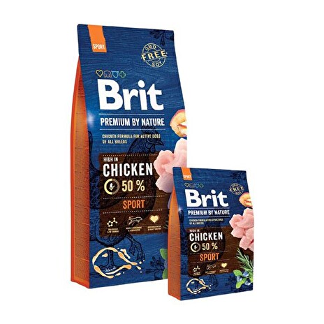 Granule BRIT PREMIUM DOG BY NATURE SPORT 15 kg