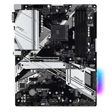 ASROCK B550 PRO4 (AM4, amd B550, 4xDDR4 4733, 6xSATA3, 7.1, VGA+HDMI, M.2, USB3.2, ATX)