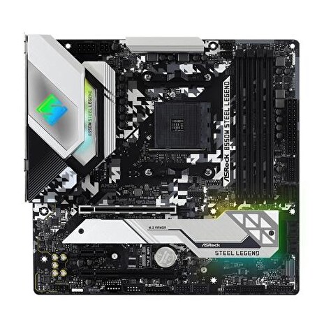 ASROCK B550M STEEL LEGEND (AM4, amd B550, 4xDDR4 4733, 6xSATA3, 7.1, HDMI +DPort, M.2, USB3.2, mATX)
