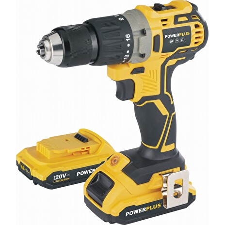 Aku vrtačka Powerplus POWX00510 20V s příklepem, bezuhlíková