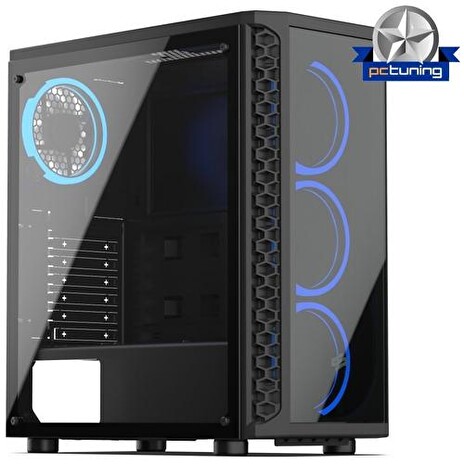 SILENTIUMPC case Signum SG1X TG RGB Midi Tower, window, černá