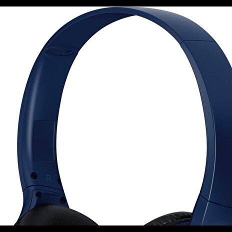 Panasonic RB-HF420BE-A, bezdrátové sluchátka, přes hlavu, Bluetooth, Mikrofon, XBS, 50 hodin výdrž, modrá