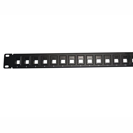 XtendLan Patch panel 1U 19", 16 otvorů, neosazený, nestíněný