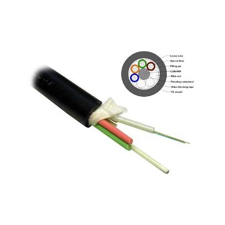 XtendLan FO kabel, 9/125, 72c, loose tube, tahové j.,PE, ZWP, 12 vláken na trubičku, 1,5kN - Doprodej (786m)
