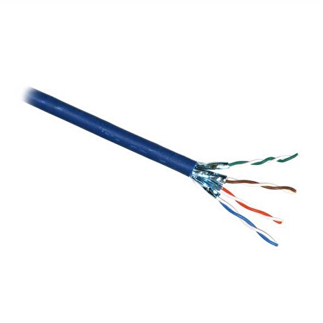 PLANET kabel FTP, drát, Cat 6A, 4p, 500MHz, LS0H, stíněný každý pár, Planet Elite, modrý, Dca (balení 500m)